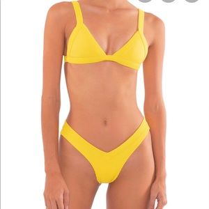 One one Swimwear Yellow Kameron and Jesse Set